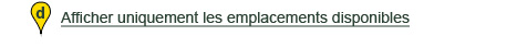 Emplacements disponibles