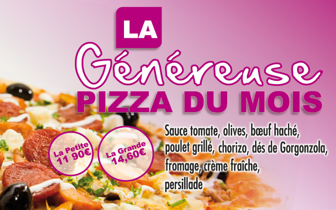 La pizza du mois