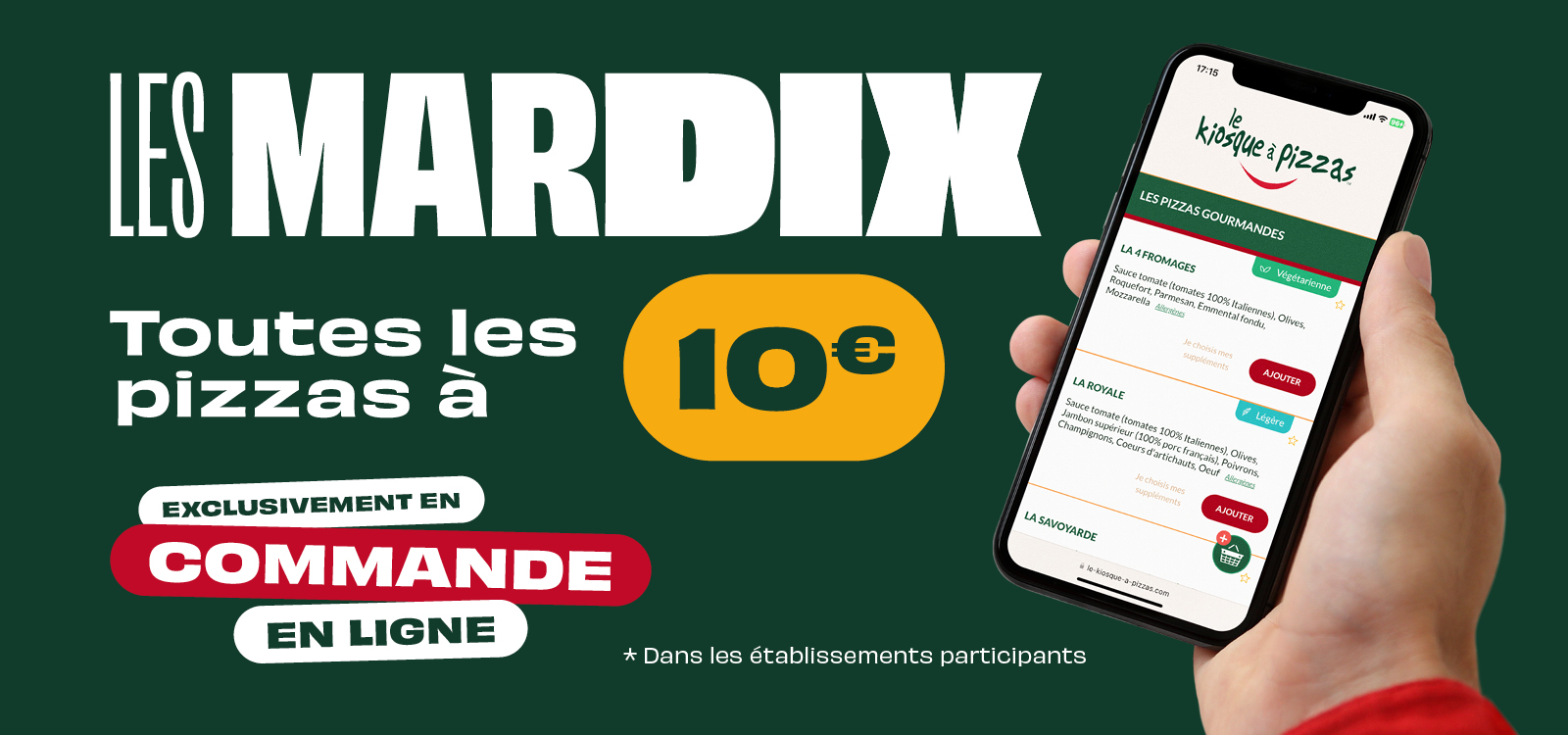 Le kiosque à pizzas de SILLERY - coupon promotionnel