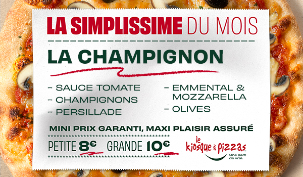Le kiosque à pizzas de SILLERY la pizza du mois