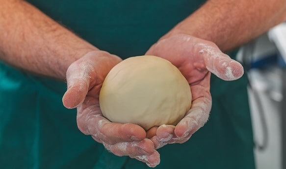 Pâte fraîche pétrie sur place